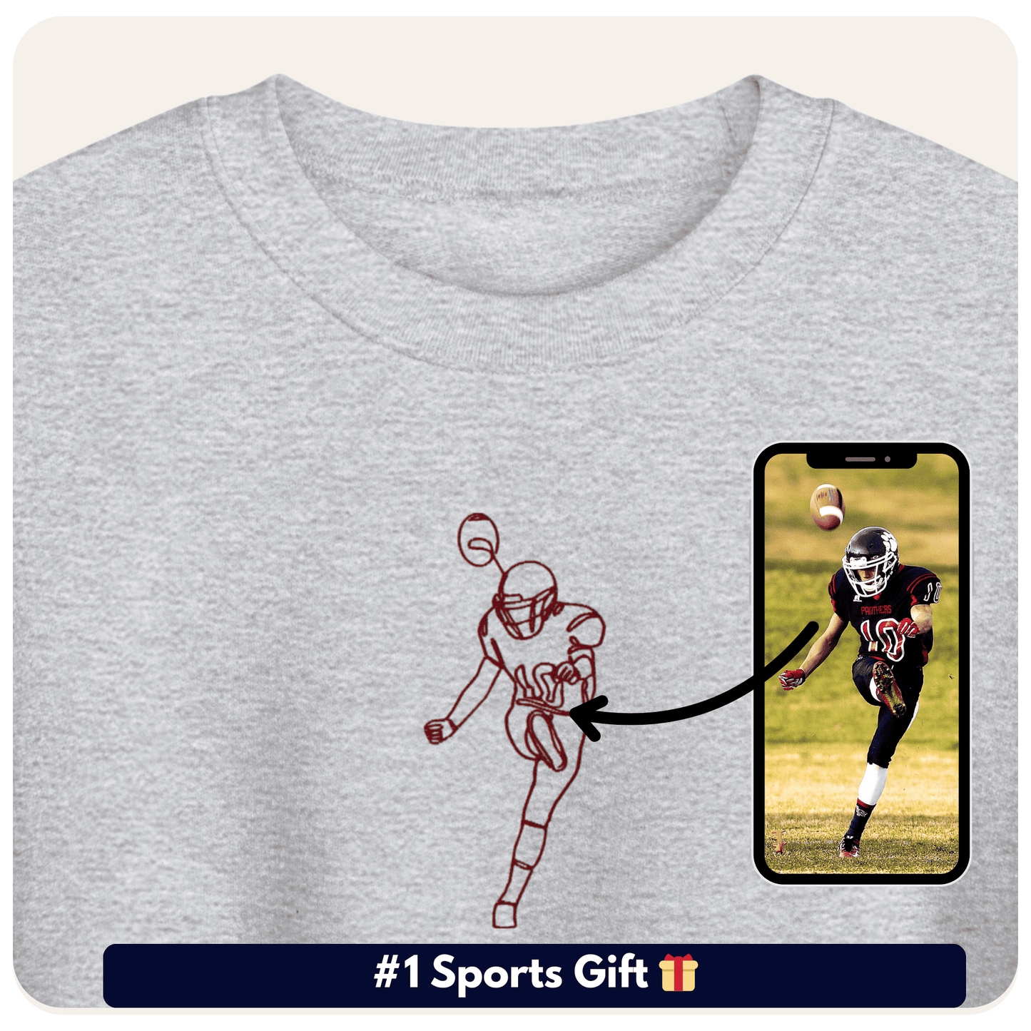 Custom Sports Sweatshirt - PRYDZ