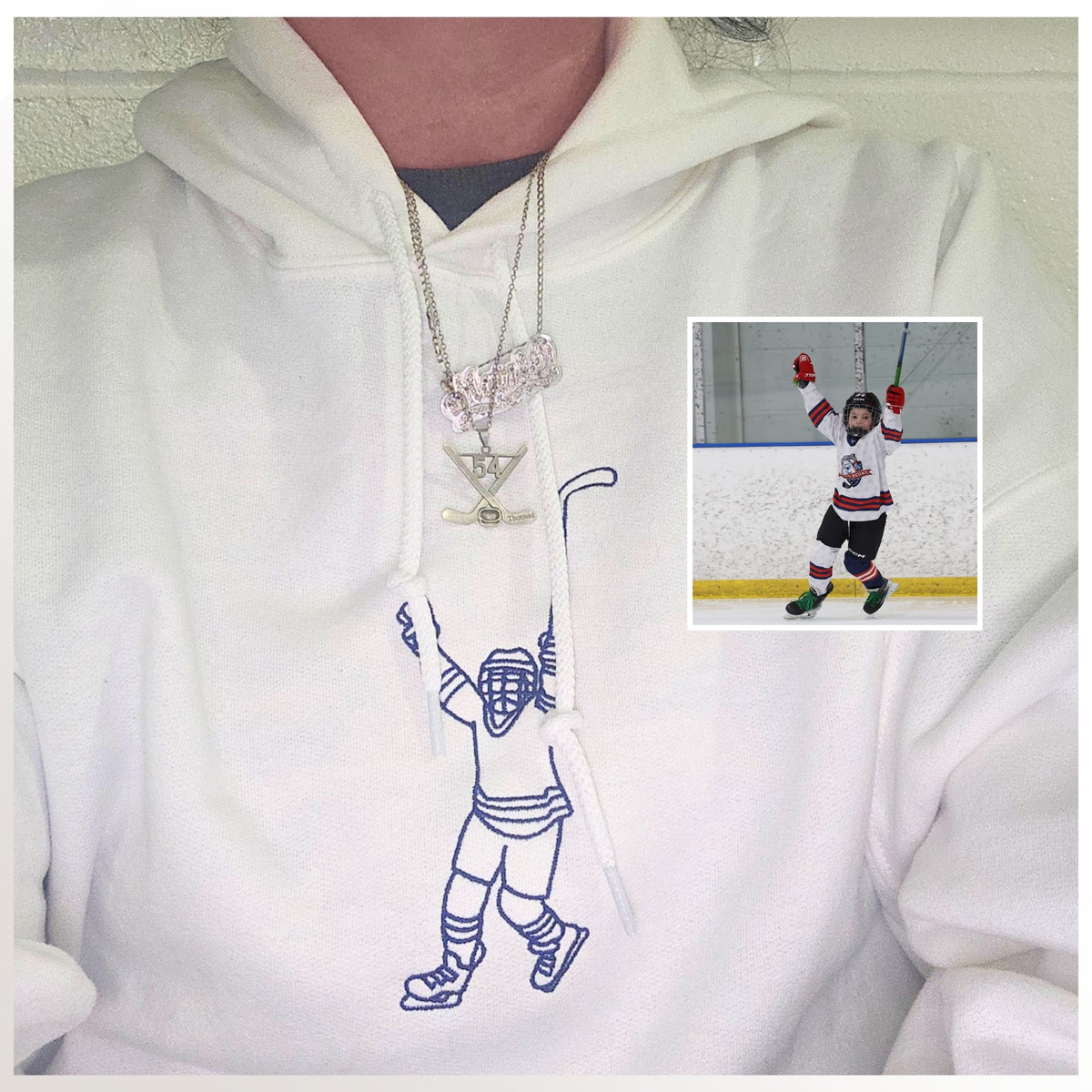 Custom Embroidered Sports Hoodie