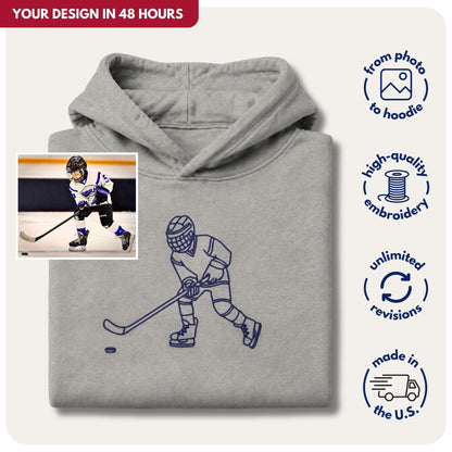 Custom Embroidered Sports Hoodie