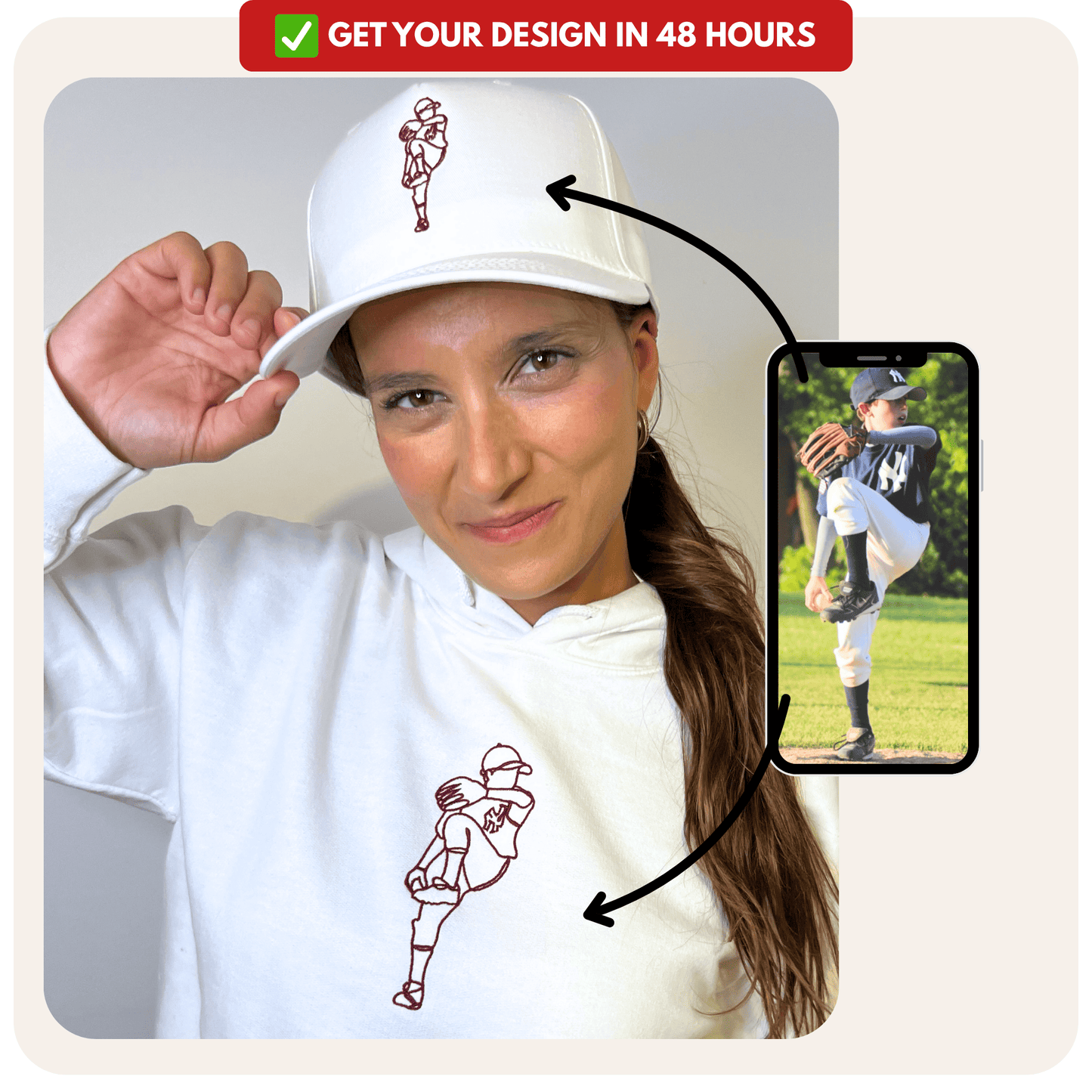 Custom embroidered cap - PRYDZ