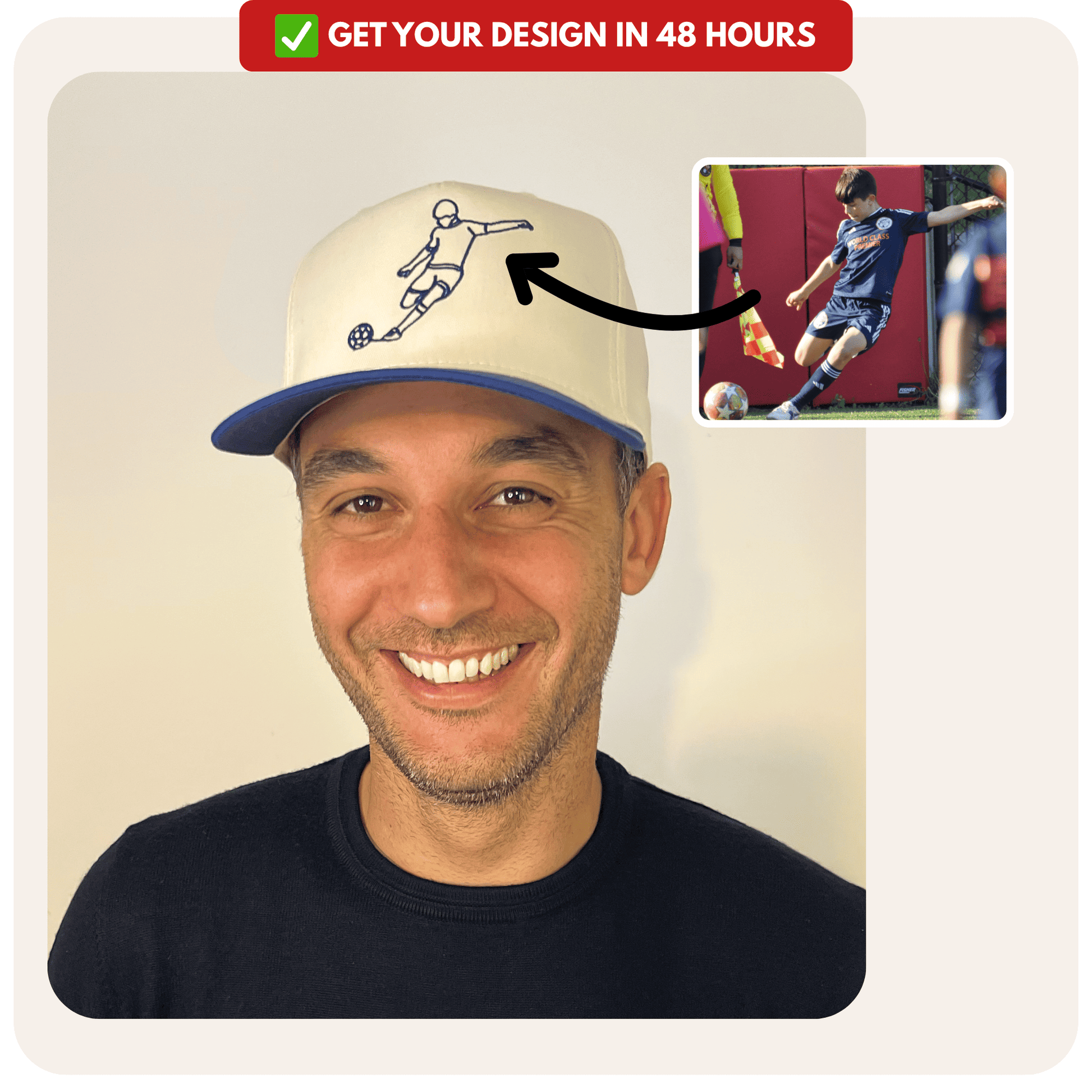 Custom embroidered cap - PRYDZ