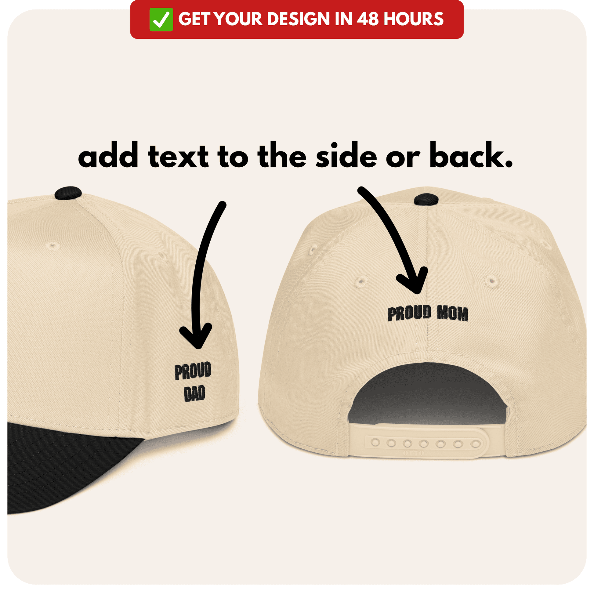 Custom embroidered cap - PRYDZ