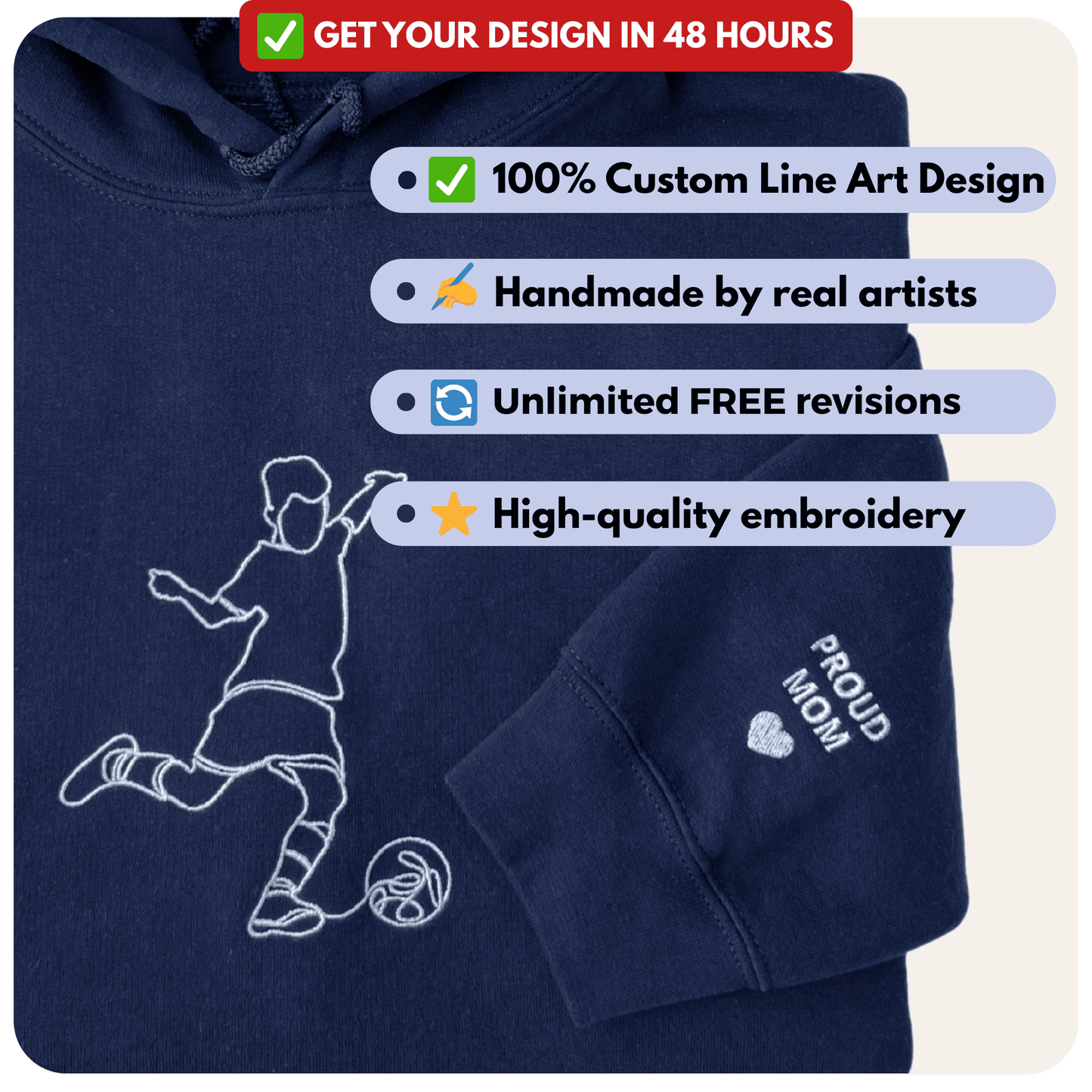 Custom Sports Hoodie - PRYDZ