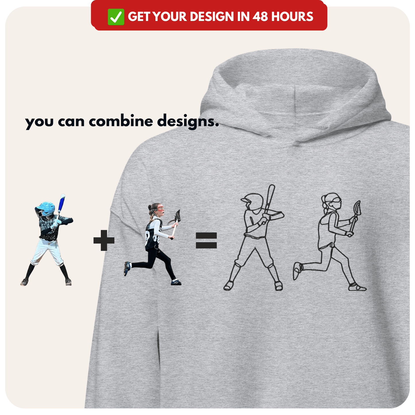 Custom Sports Hoodie + Sweatshirt - PRYDZ