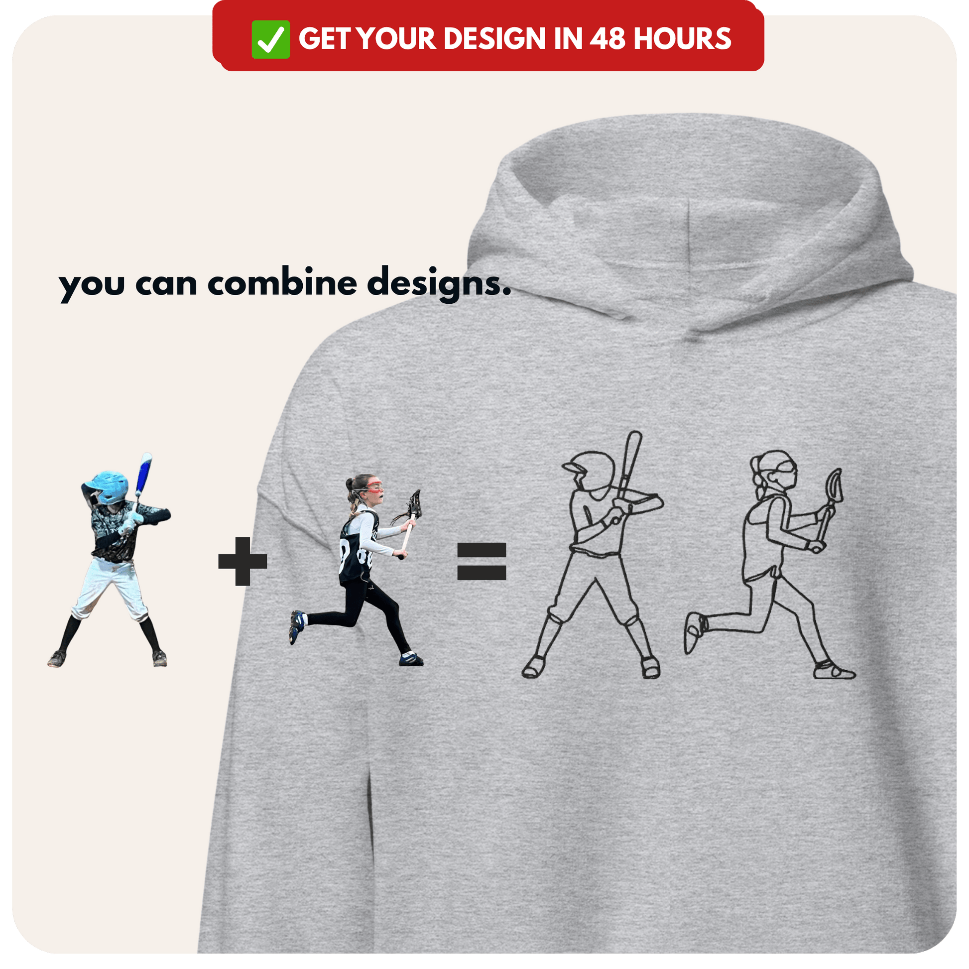 Custom Sports Hoodie + Sweatshirt - PRYDZ