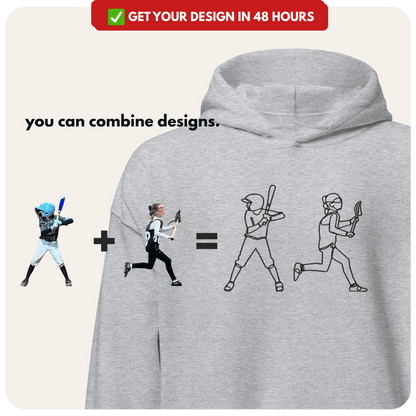 Custom Sports Hoodie + Sweatshirt - PRYDZ