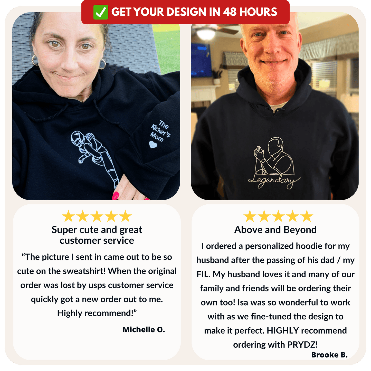 Custom Sports Hoodie + Sweatshirt - PRYDZ