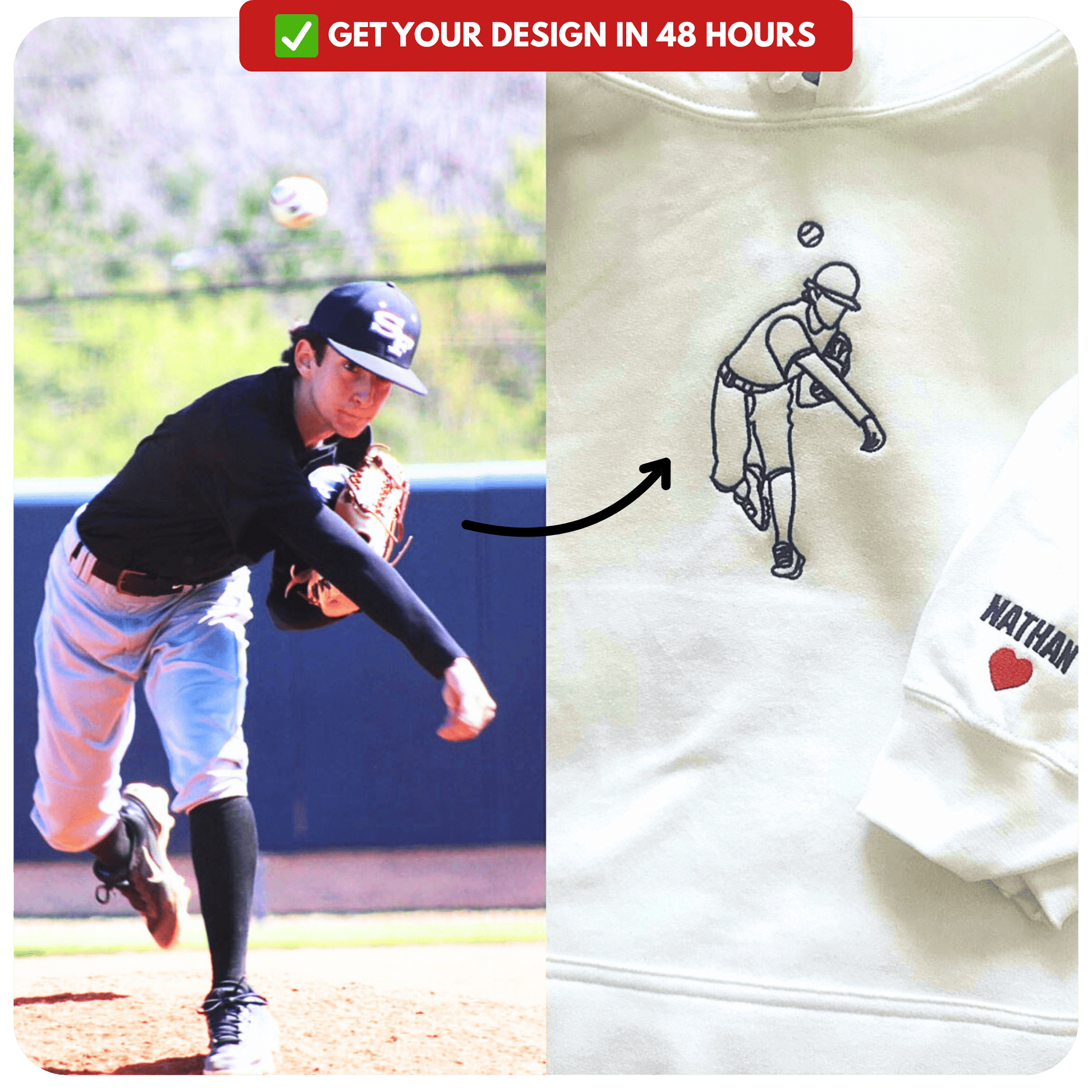 Custom Sports Hoodie + Sweatshirt - PRYDZ