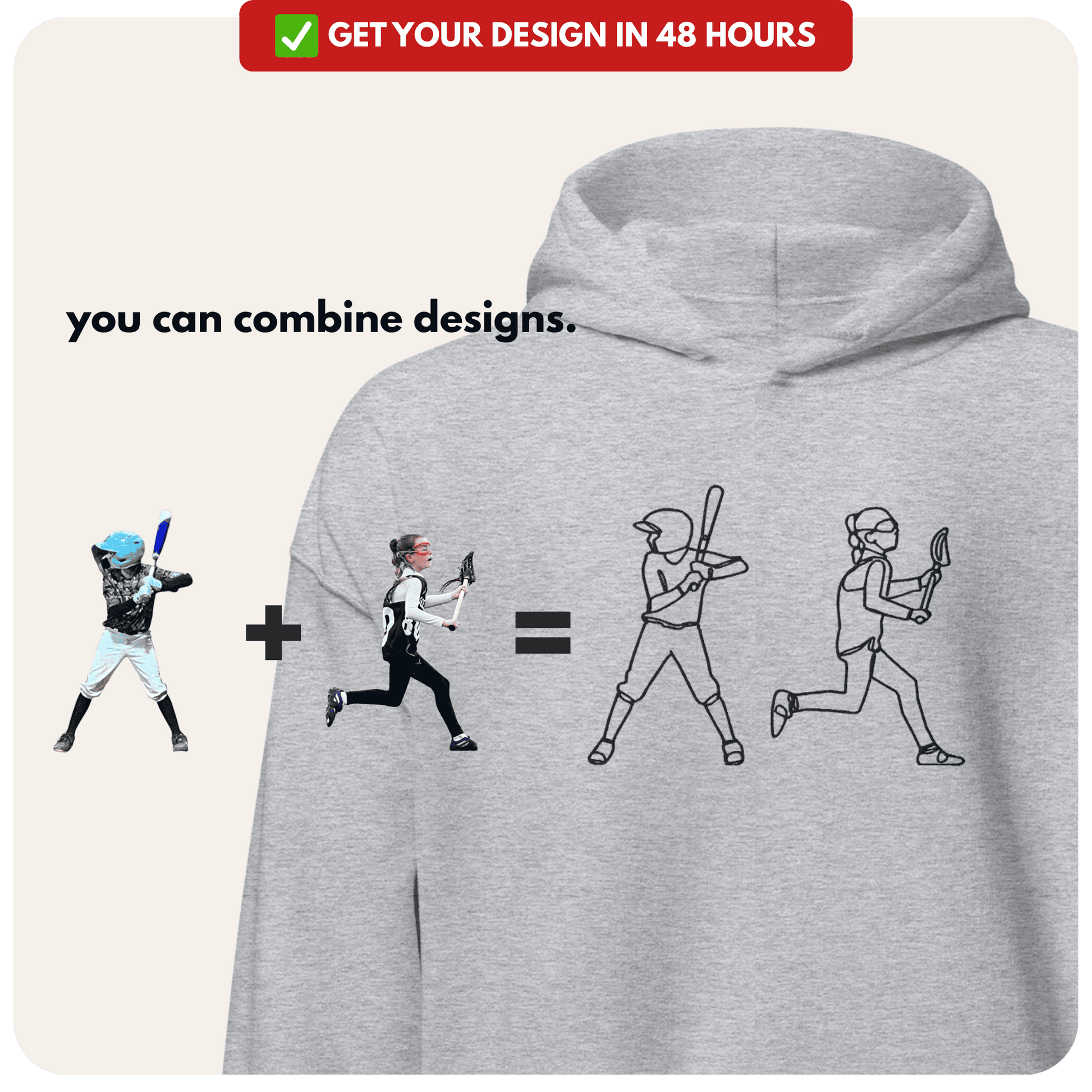 Custom Sports Hoodie + T-shirt - PRYDZ